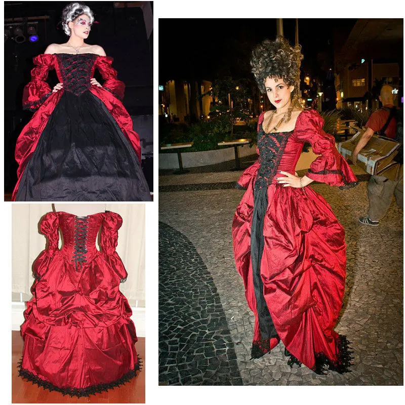 

1860S Victorian Corset Gothic/Civil War Southern Belle Ball Gown Dress Halloween dresses CUSTOM MADE R534