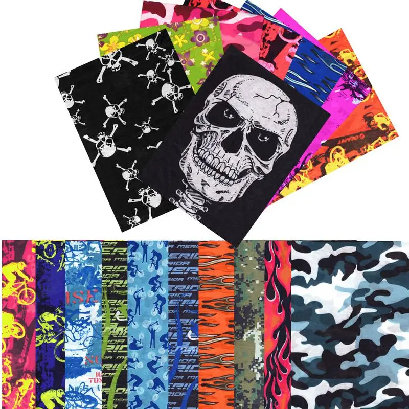 

1pc Unisex Seamless Magic Bandanas Outdoor Tubular Hijab Headband Scarf Windproof Cycling Face Mask (Random Style Sending)