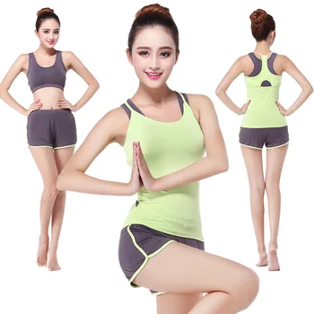 

Sport Wear Three Piece Yoga Set Sport Shirt for Women Sports bra Fitness Flare Pants Leggings Tracksuit Gym Leggings set ioga