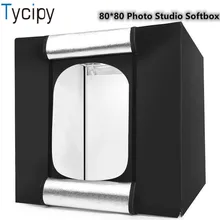 Светодиодный софтбокс Tycipy 80*80*80 для фотостудии складной световой