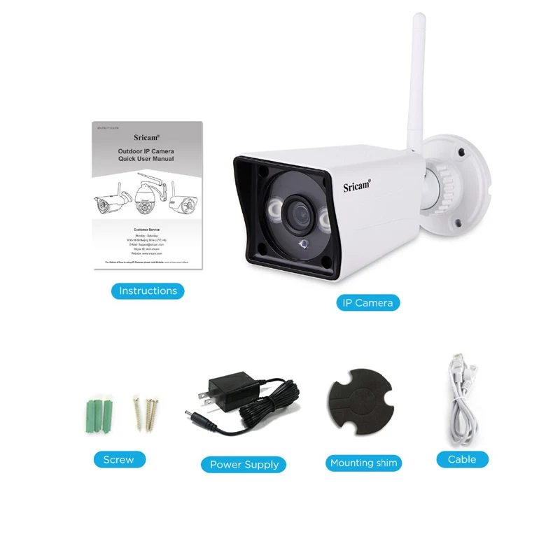 Sricam SP023 2.0MP Wifi IP камера 4X Zoom 1080P наружная беспроводная ONVIF CCTV Водонепроницаемая