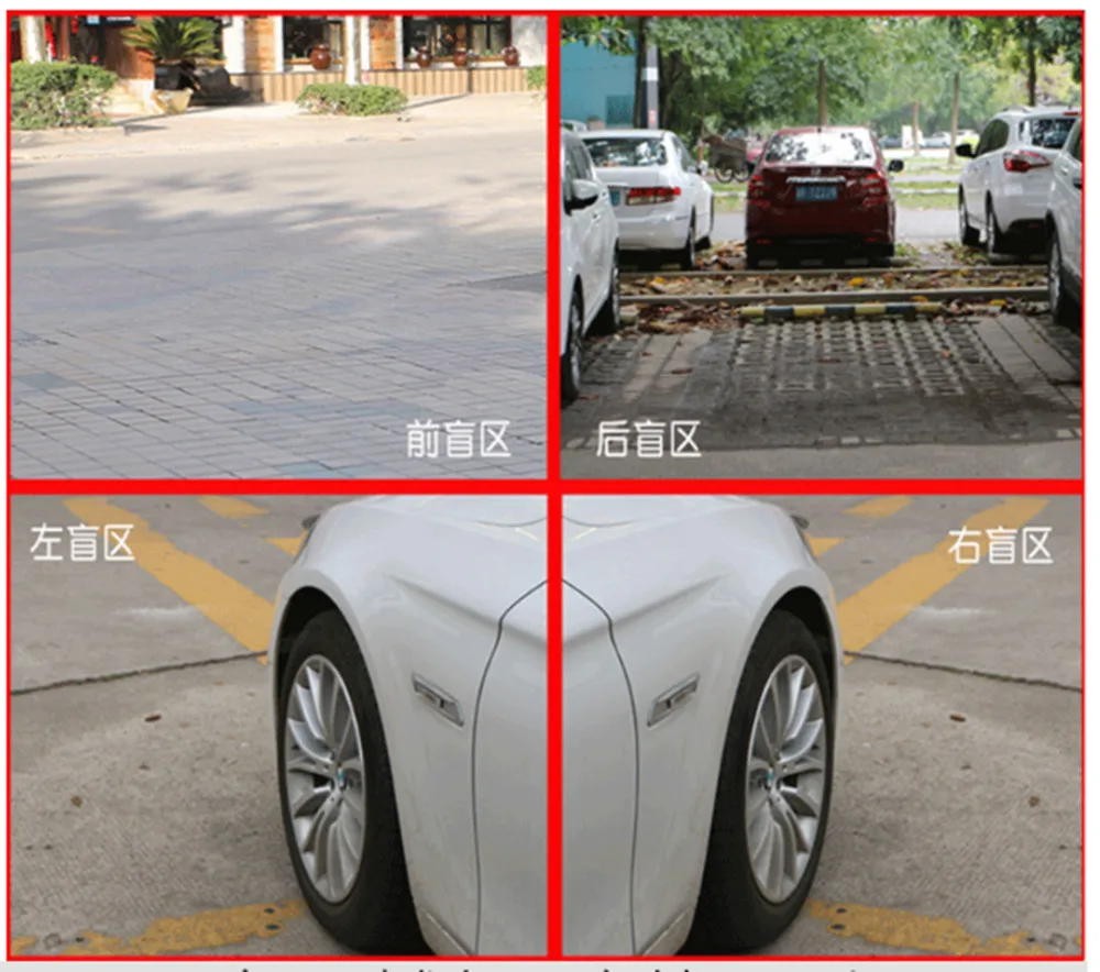 Автомобильный монитор " экран подголовник монитор помощь при парковке 4 Разделенный экран 4 AV вход, передняя/левая/правая/камера заднего вида опционально