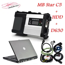 Hot Selling Diagnostic tool MB Star C5 V2017.7 software HDD with D630 Laptop Diagnostic for MB SD Connect C5 Ready to use DHL FR