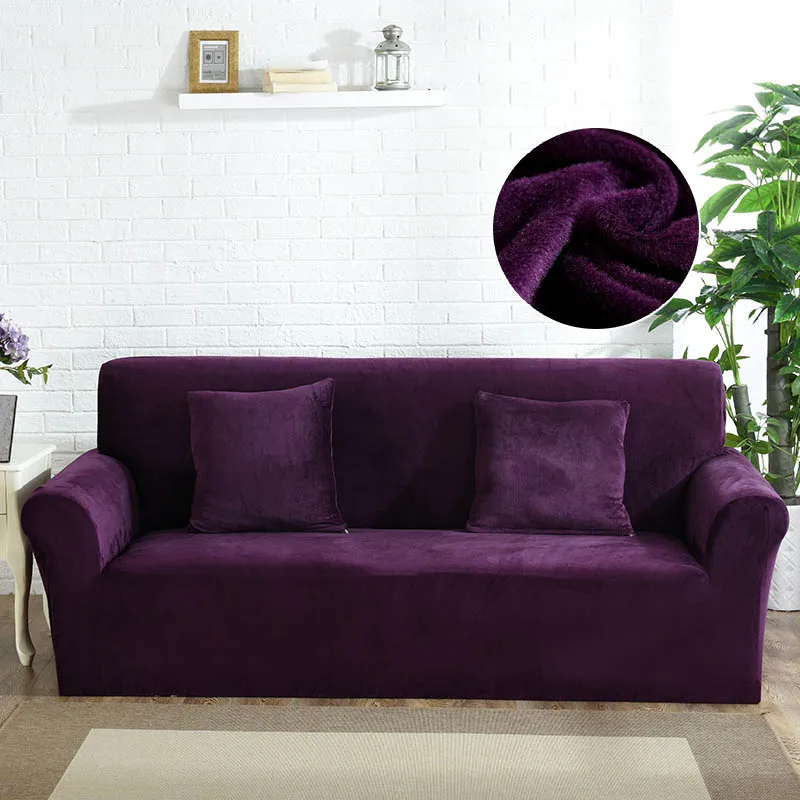 Sofa Cover Thick Plush All-inclusive Sofa Covers for Living Room Soft Couch Cover Sofa Towel Slipcover 1/2/3/4 Seater cubre sofa - Цвет: Pattern 6