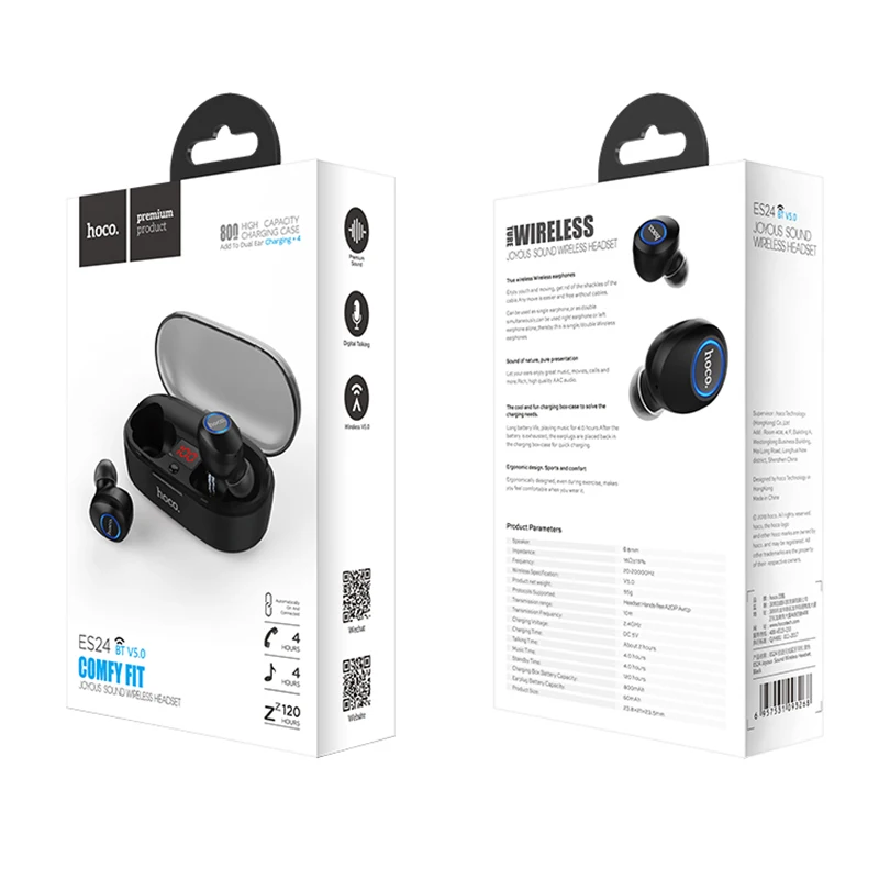 Оригинальные наушники HOCO с Bluetooth беспроводная гарнитура без рук мини в ухо