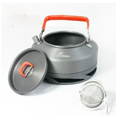 Venta caliente 0.8L olla fuego Arce FMC-XT1 ultraligero 242g camping hervidor de aluminio Intercambiador de Calor hervir agua/hacer café /té cocinero