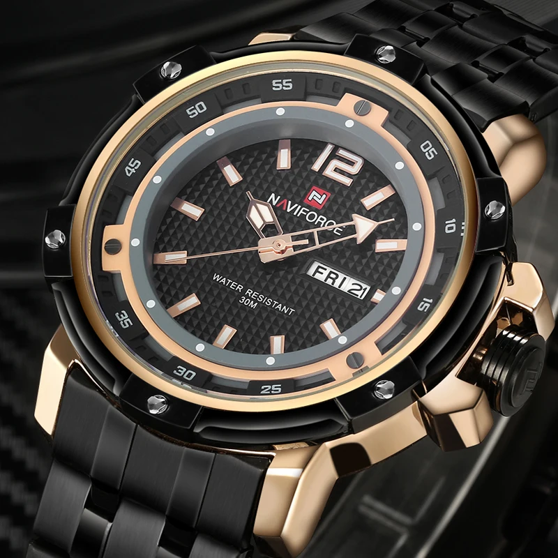 Prix pour 2017 Nouvelle Marque Naviforce Hommes Sport Montres Hommes de Quartz Heure Date Horloge En Acier Inoxydable Militaire Armée Étanche montre-Bracelet Prix pour 2017 Nouvelle Marque Naviforce Hommes Sport Montres Hommes de Quartz Heure Date Horloge En Acier Inoxydable Militaire Armée Étanche montre-Bracelet
