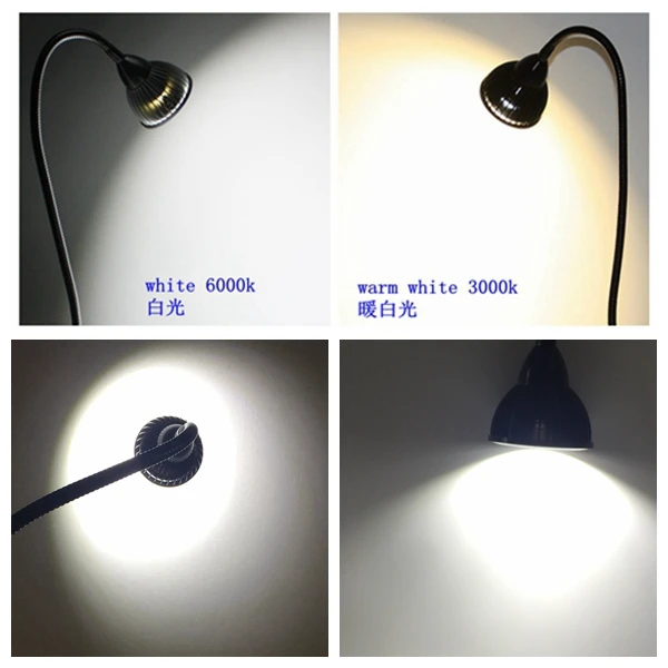 led work light with clamp