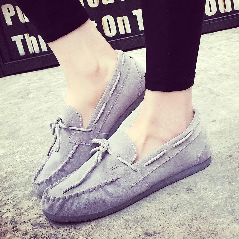 

New Women Real Leather Shoes Moccasins Mother Loafers Soft Leisure Flats Female Driving Casual Footwear Size 35-42 In 15 Colors