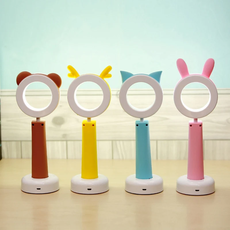 Pet LED Table Lamp USB Charging Eye Protection Desk Lamp Cute Cartoons Adjustable Children Room Bedroom Decor Reading Desk Lamp (2)