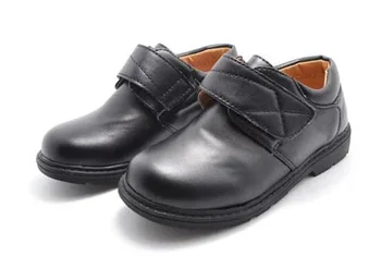 

big boys shoes black boy school shoes formal performance PU arch support orthopetic nonslip sole children wedding shoes