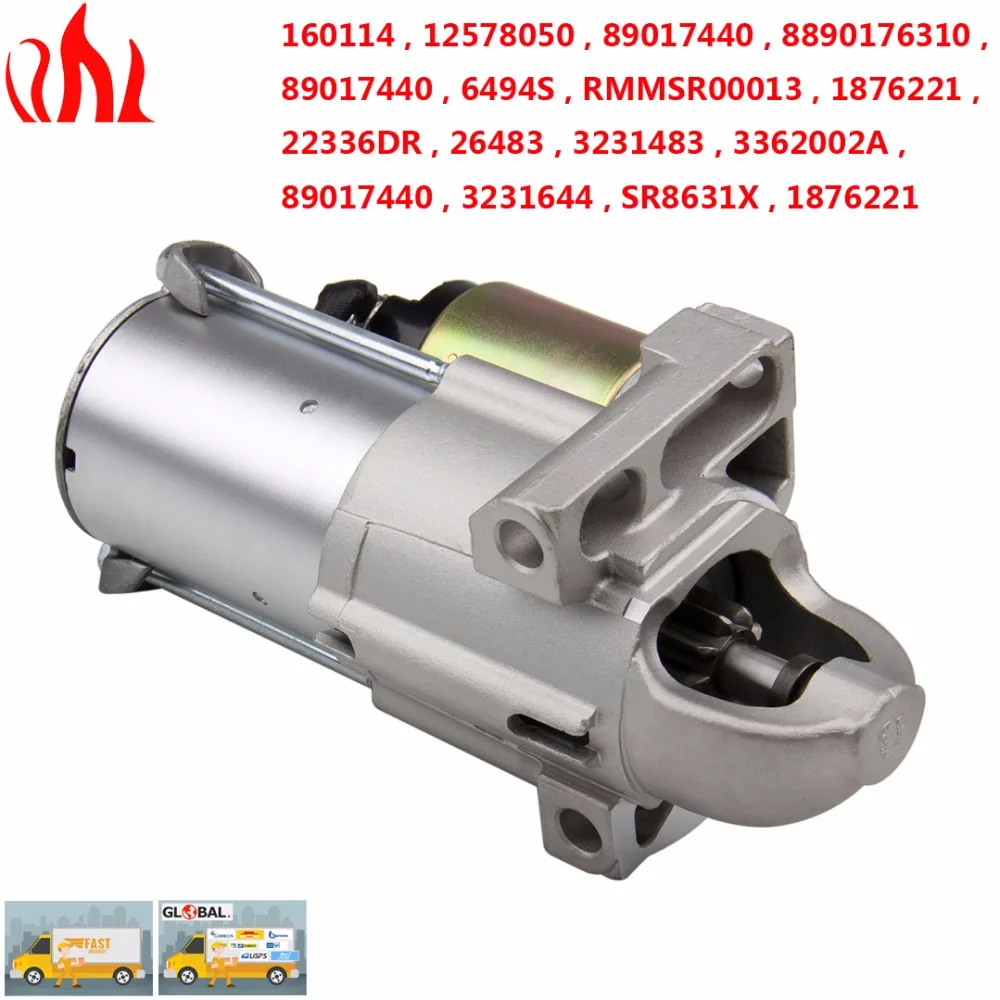 

PRECISION AUTO LABS New Starter for Escalade Tahoe Avalanche Silverado Suburban for BUICK RAINIER 5.3L 04 05 06 07 12578050 6494