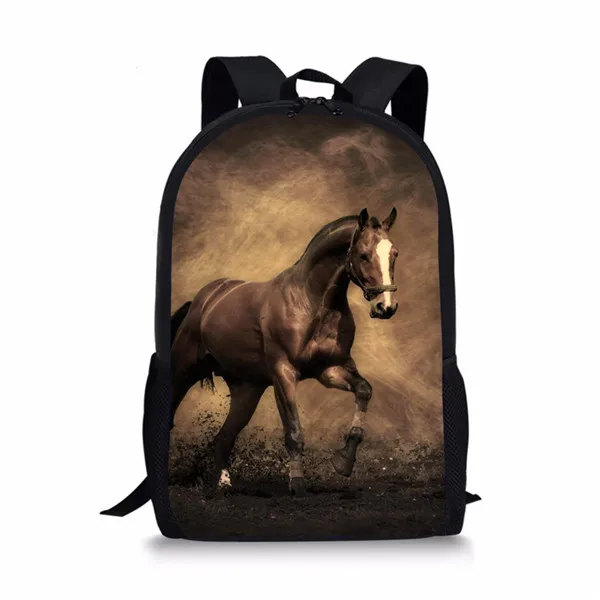 Детский рюкзак с лошадью, школьные сумки, 3 комплекта, школьный ортопедический рюкзак для детей, школьный рюкзак для девочек, Mochilas Escolares - Цвет: Y3195C