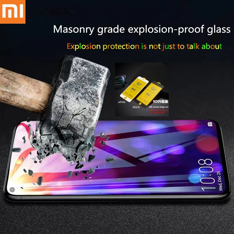 

Tempered Glass For Xiaomi mi 9 mi 8 lite Redmi 7 Pro Note 7 5 6 Pro Screen Protector For Redmi Note 4X 6A 5A 9D Full Cover film.
