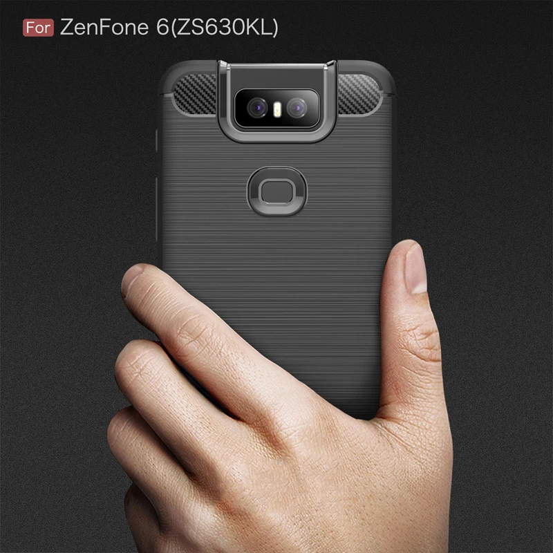 

For Asus Zenfone 6 ZS630KL Case Carbon Fiber TPU Cover Case For Asus ZenFone Max M2 ZB633KL ZB631KL Max M1 ZB555KL ZB601KL Capa