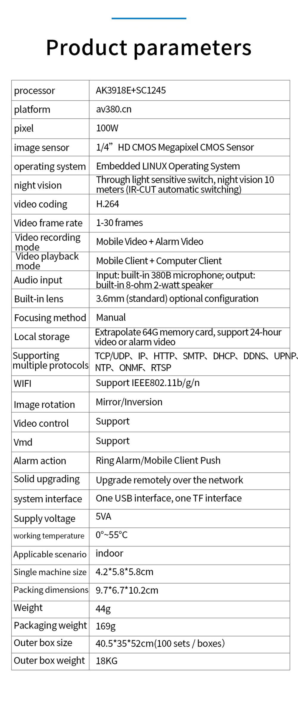 Домашняя безопасность V380 2,1 мм объектив 720P беспроводной мини wifi ночное видение Смарт ip-камера Авто Onvif монитор детский монитор наблюдения