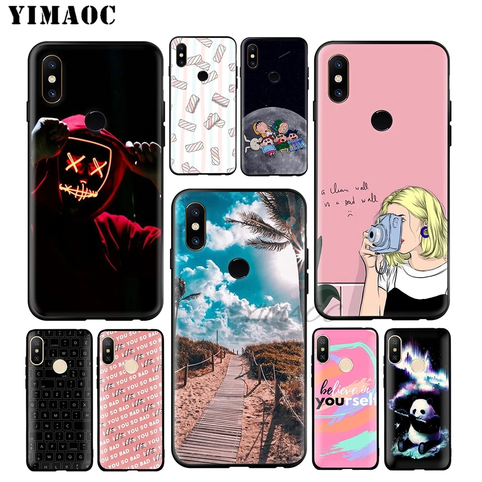 YIMAOC Crayon Shinchan Panda Cute Soft Case for Xiaomi Redmi Note 7 6 6A 5 4 4X 4A 5A S2 7A GO K20 Plus Pro |