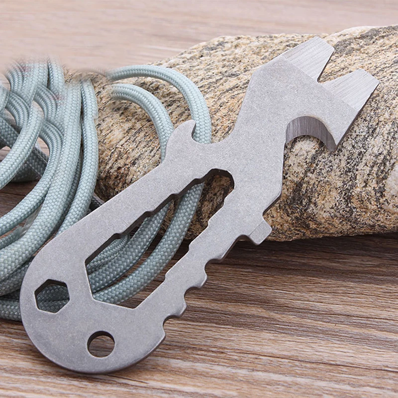 

Multi-purpose Wrench Tool Card Outdoor Camping Stainless Steel Universal Life-saving Military Knife Survival Portable 2017 Real