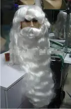 COS wig Deluxe Santa Claus Wig & Beard Set s Christmas s X-Mas hair wigs