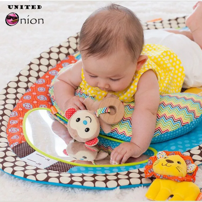 

height ruler fun educational kids game mat Urine pad 87cm cognition sozzy plush safe mirror gift water proof bed soft baby toy