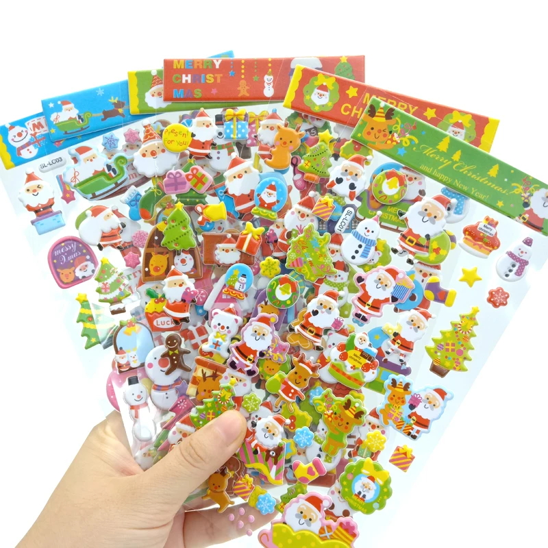 

1sheet/pack Kawaii Santa Claus Christmas Snowman Stickers DIY Diary Deco Scrapbooking Stickers Office School Supply For Kids