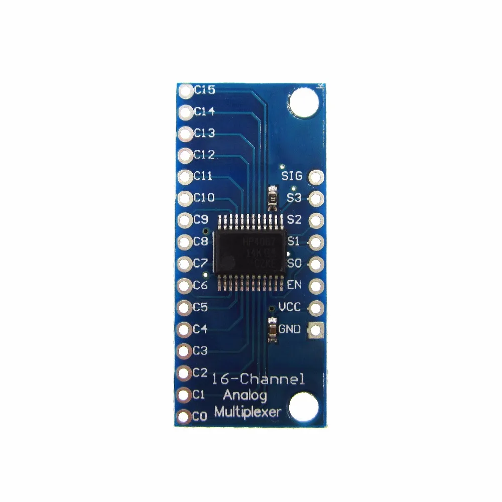 1 шт. CD74HC4067 16-канальный аналоговый цифровой мультиплексор Breakout Board модуль |