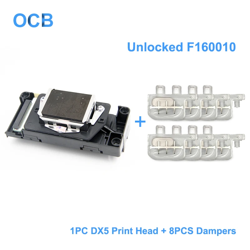 Печатающая головка F160010 разблокированная DX5 для Epson 7800 7880 9800 9880 4400 4800 4880 9400 R1800 R1900