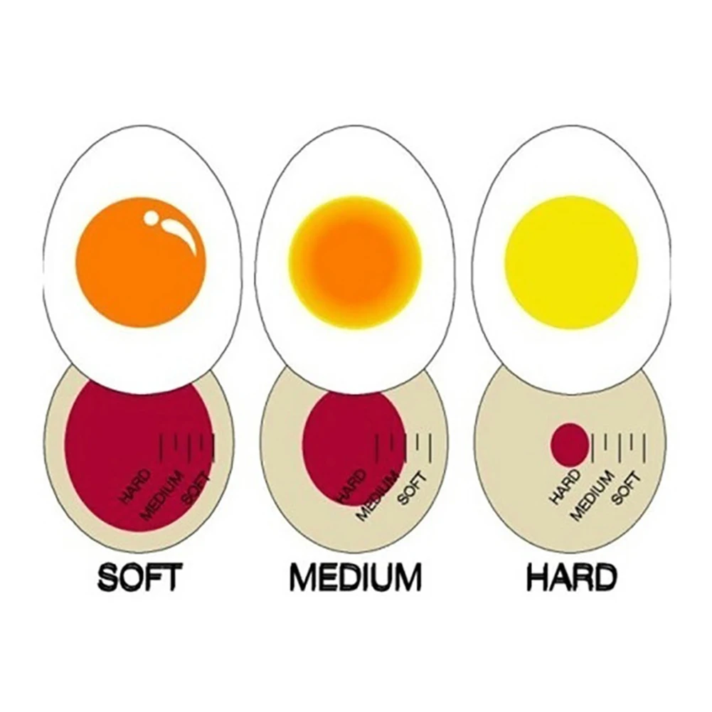 Мини Изменение цвета смолы идеальный вареный таймер для яиц кухонные принадлежности