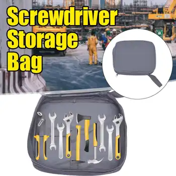 

21x23x3cm Tool Bag Screwdriver Nuts Drill Repair Tools Zipper Storage Bag Box Hardware Accessories Tool Case Multimeter Pouch