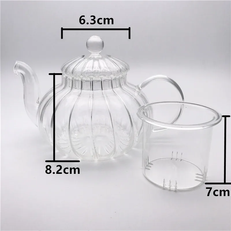 Arshen 600 мл прочный стеклянный чайник в стиле тыквы с фильтром ручной работы термостойкий чайный кунг-фу цветочный чай кофе Heathly Life
