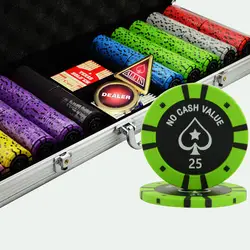 10 видов 300 шт./компл. Роскошные фишки для покера красочные казино набор монет с металлической коробки