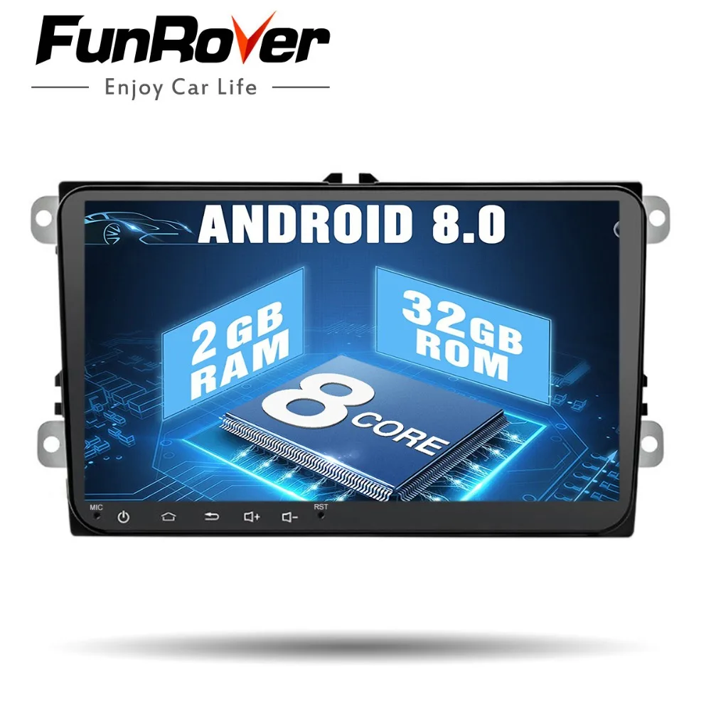 

Funrover 8 Core 2 din Car Multimedia player GPS Stereo System wifi usb For Volkswagen/VW/POLO/PASSAT/Golf/Skoda/Octavia/Seat FM