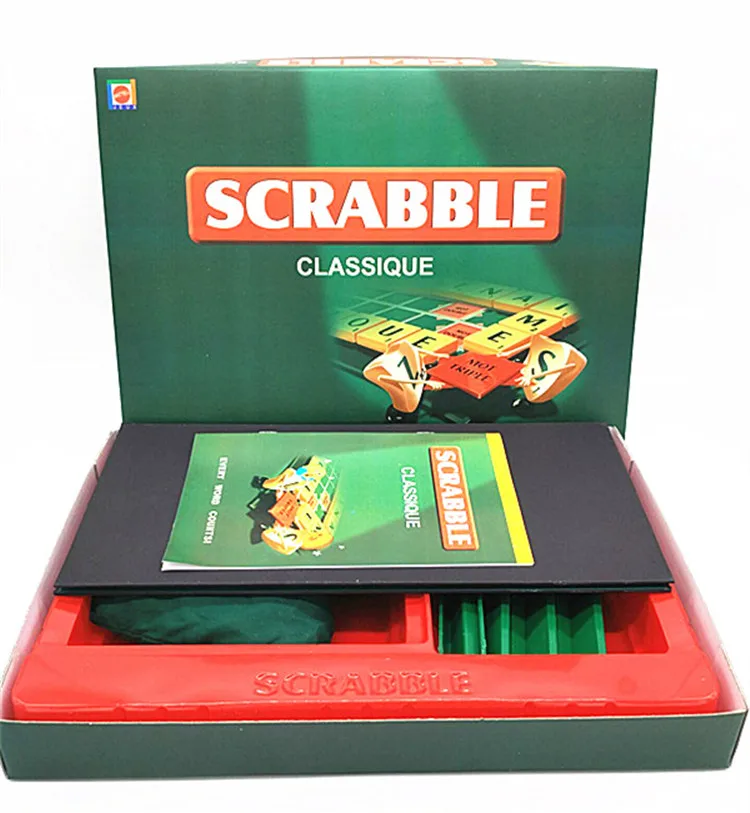 Игра scrabble утолщенная шахматная доска русская игра scrabble на русском/французском/арабском/английском шахматы игрушки для детей