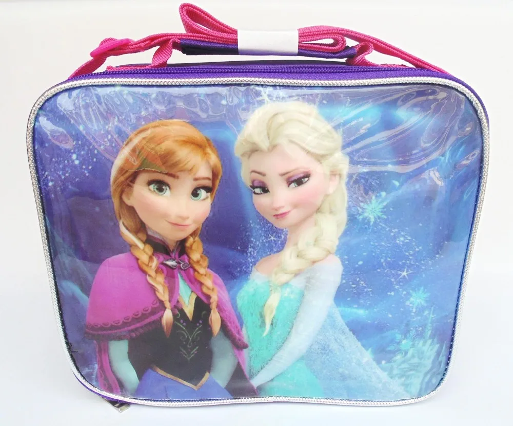 Disney Frozen мультфильм детей Эльза Анна Студенческая сумка для термоса коробка плеча Сумка для пикника пакет для ланча бэнто коробка для