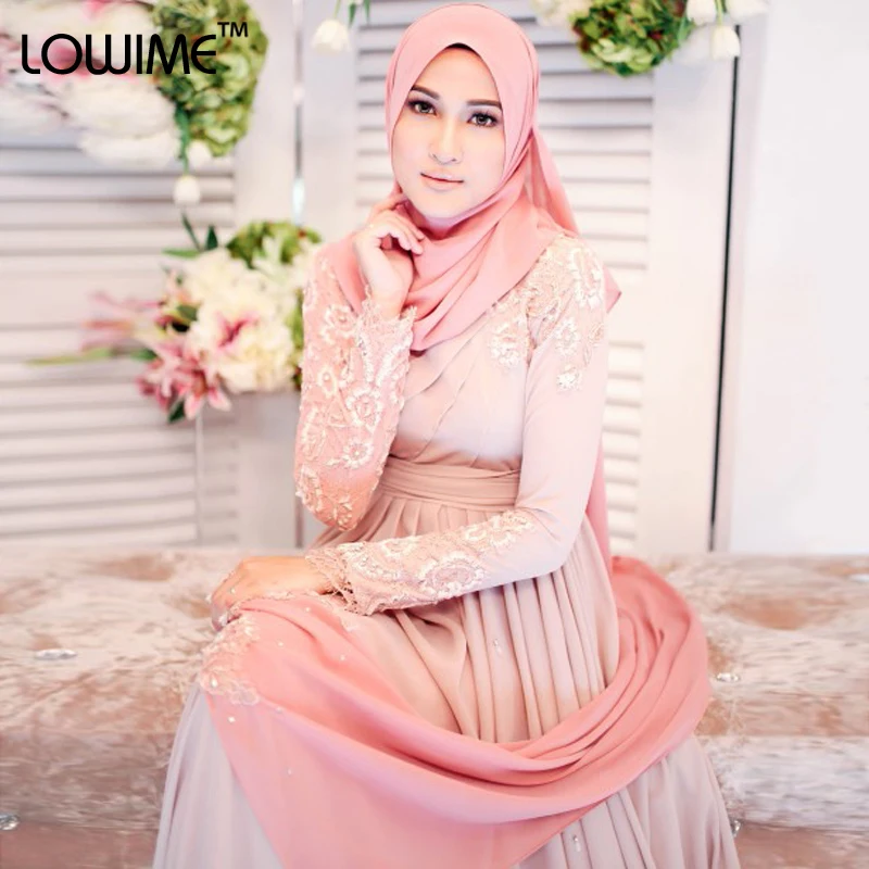 2015 Turkish font b Hijab b font Fashion Islamic Clothing Long Dress Long Sleeve Muslim Evening