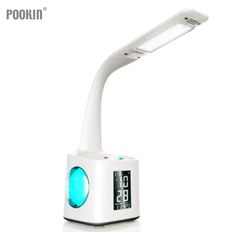  LED Eye Protect Dimming Desk Lamp LED Foldable Reading Table Lamp Light RGB Touch Control Calendar 