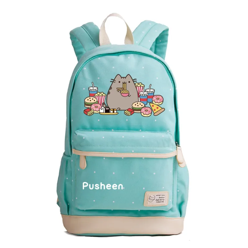 

Kimikoy Fat Cat Backpack Unicorn Wave Point Printing Laptop Bookbag School Bag travel bags Daypack for Teenagers