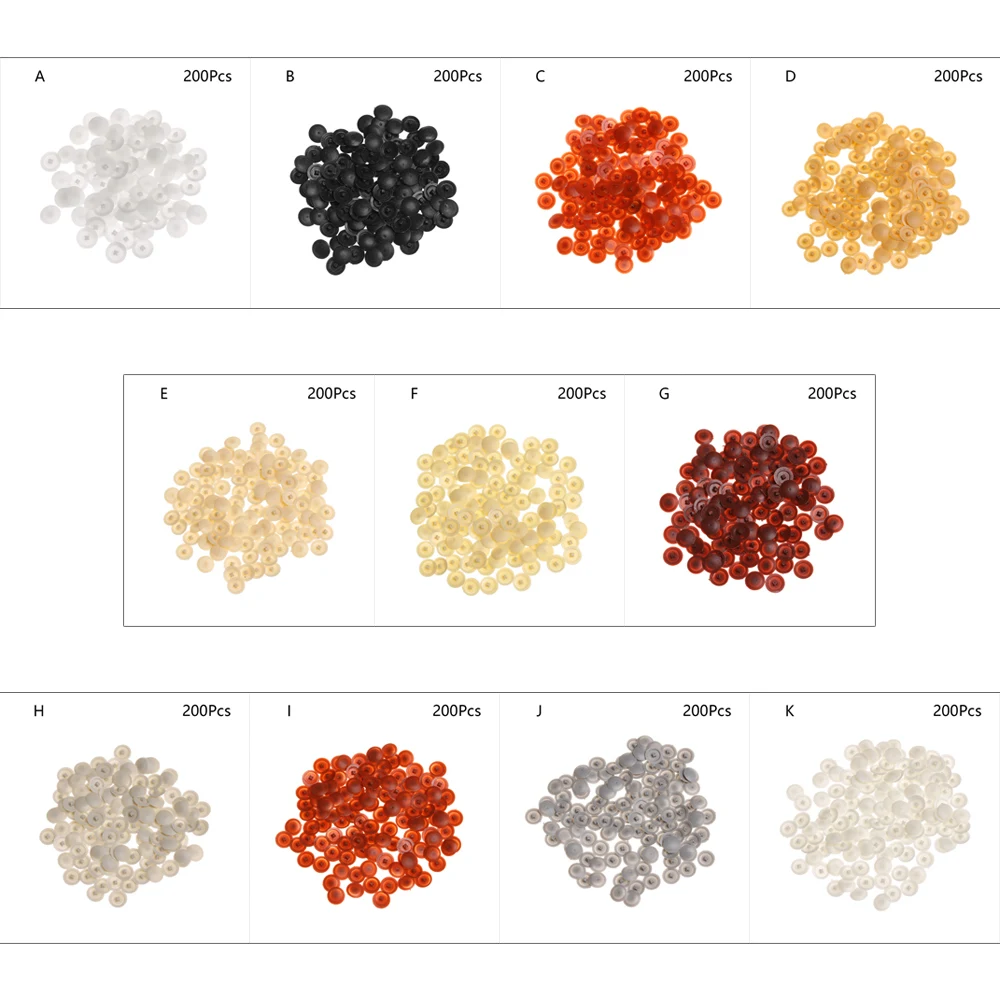 200 шт./пакет Практичный чехол Пластиковые гайки болты крышки Наружные защитные колпачки мебель оборудование саморезы винты Декор