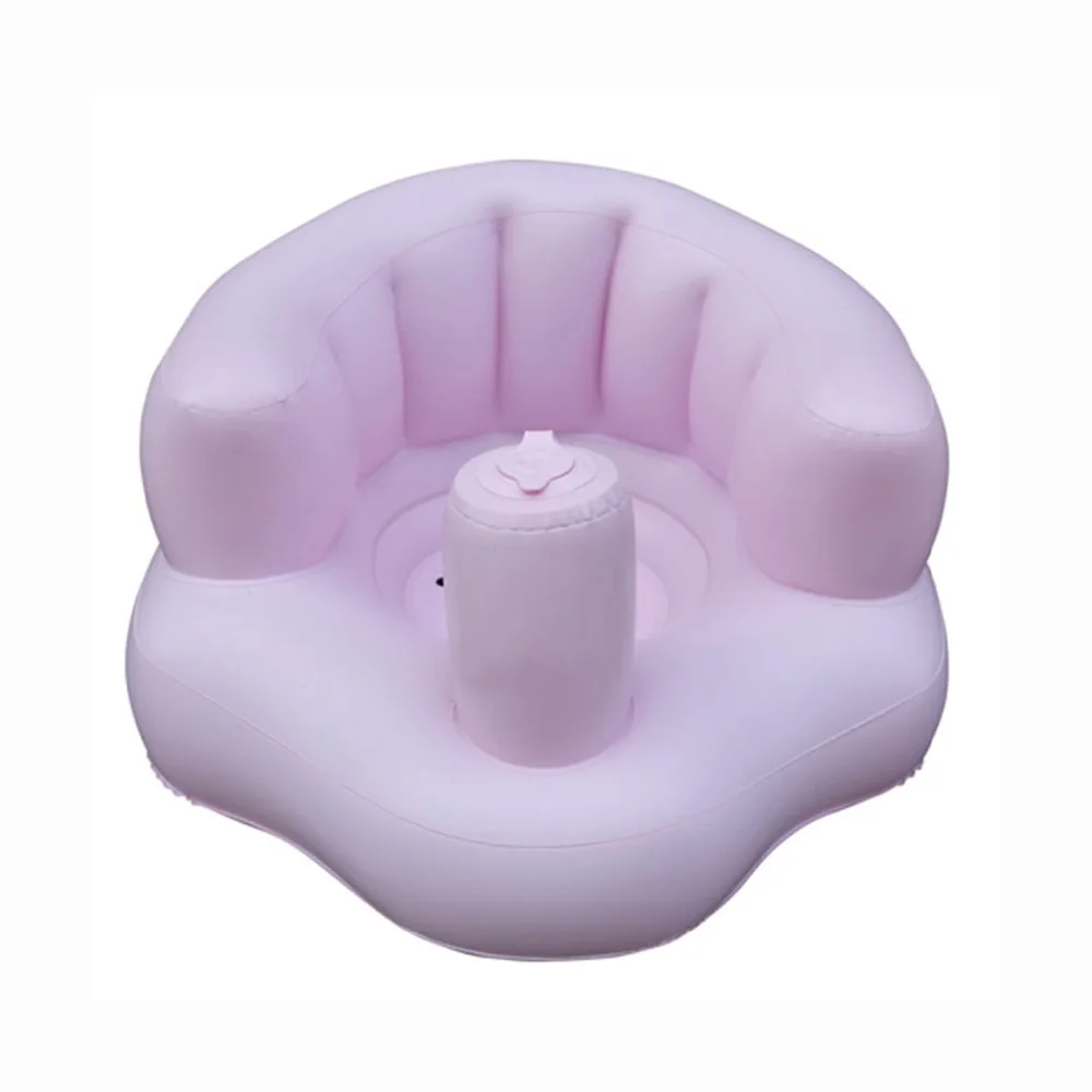 Портативный складной диван детский надувной стул ПВХ Дети Кормление Младенческая игра обеденный стул для ванной пластик узнать диван табурет 3 цвета