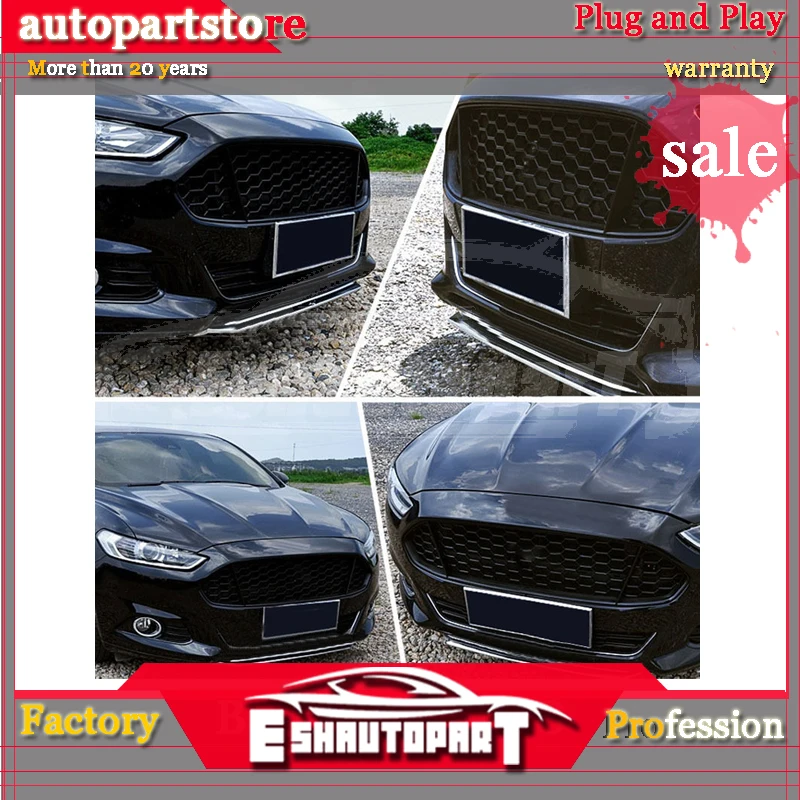 Для FORD Fusion / Mondeo 2013 2016 Черная передняя решетка замена отделки|Гоночные решетки| |