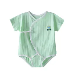 Новые Детские боди новорожденный короткий рукав детская одежда хлопковый для маленьких мальчиков тело комбинезон для новорожденных боди