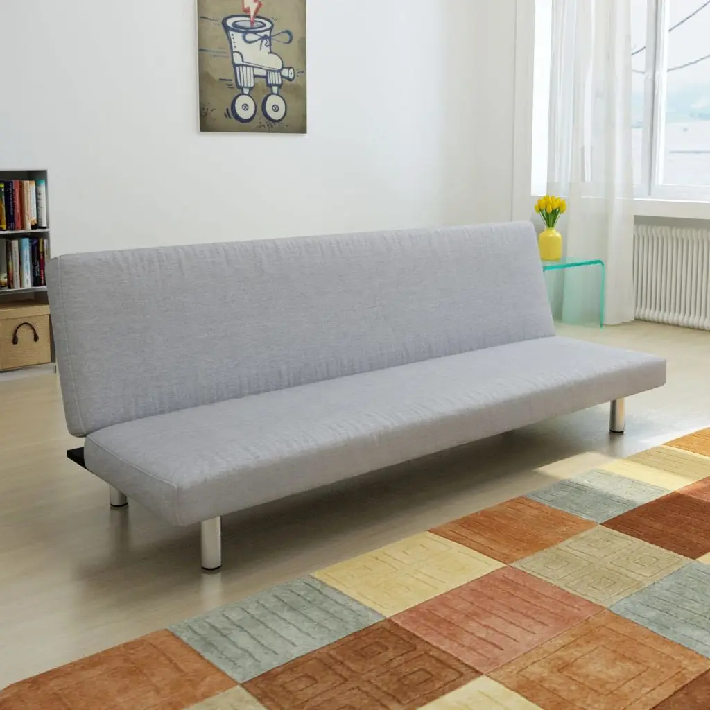 vidaXL Light Grey Sofa Bedin Living Room Sofas from Furniture on