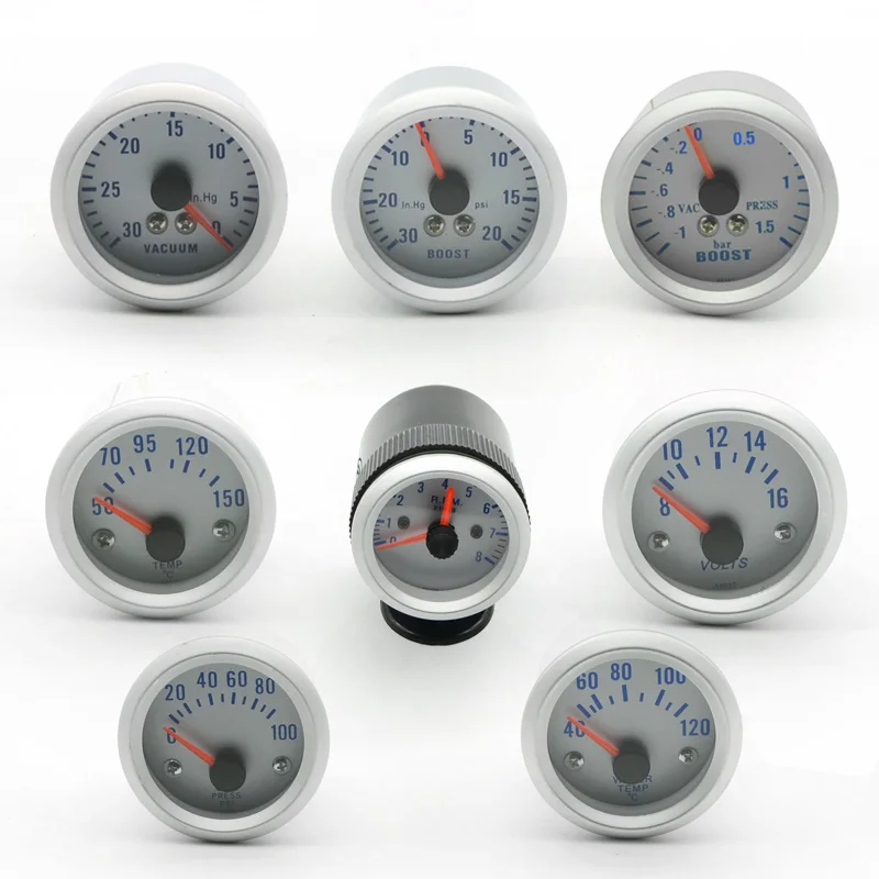 

DRAGON GAUGE 2" 52mm LED Car Boost/Water Temp/Oil Temp/Oil Pressure/Tachometer/Volt/Vacuum Gauge Meter+Gauge Pods