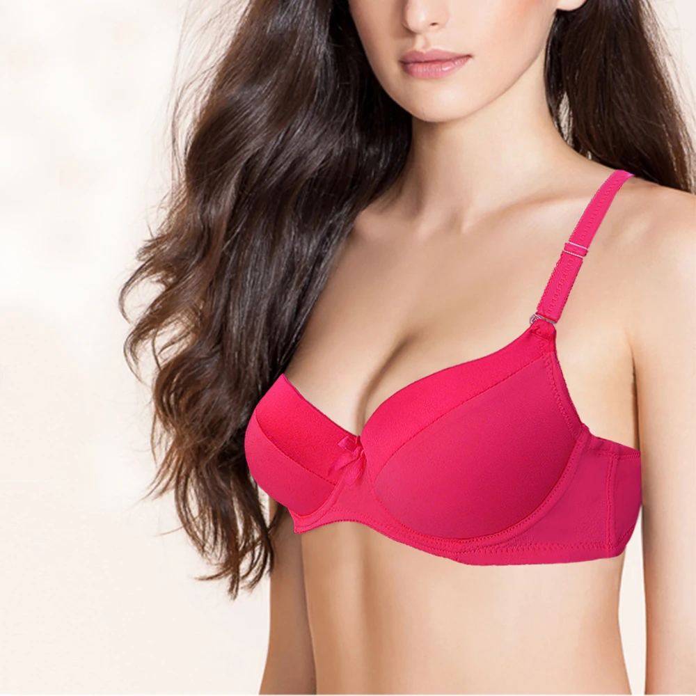 Ladies Secret 2017 New Sexy Big Size 3/4 Cup Bra Women Deep V Bras