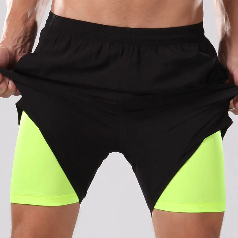 

Men basketball shorts running sports kit gym fitness jogging lycra liner marathon football soccer training 2 in 1 tights shorts