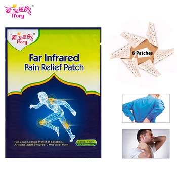 

Ifory 6 Pieces/Box Back/Neck Pain Relief Plaster Chinese Medicine Far Infrared Pain Killer Porous Self Adhesive Relax Patch