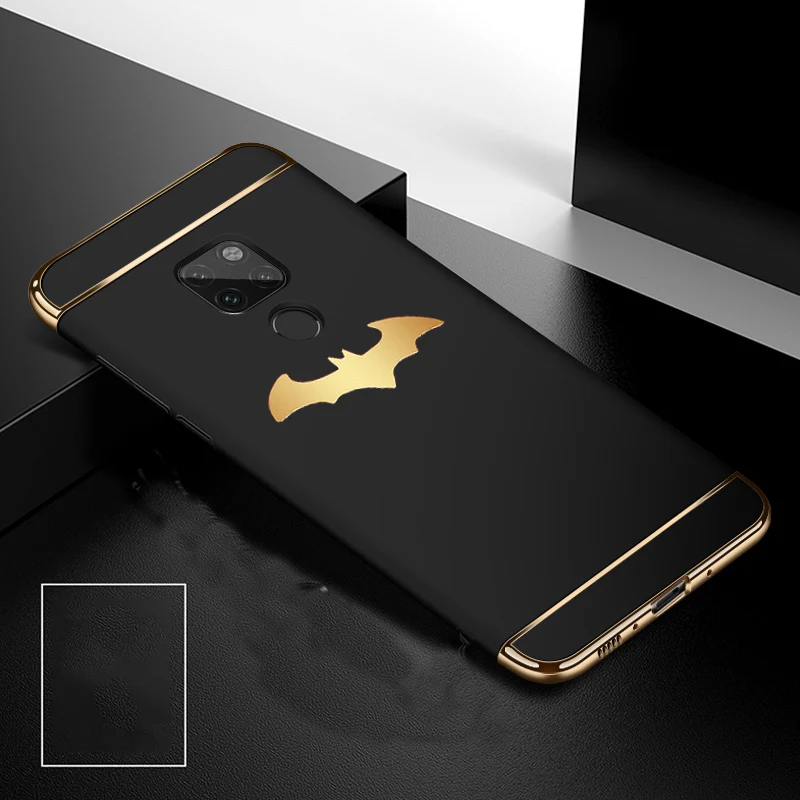 

BFOLLOW Batman Case for Huawei Mate 20 / Mate 20 Lite / Mate 20 Pro 3 in 1 Hard PC Matte Back Cover Coque
