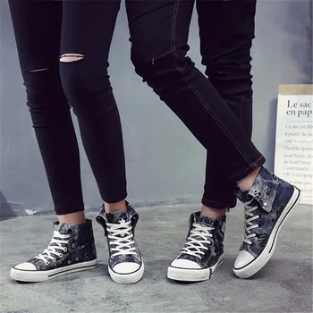 

2019 new Spring Summer Fashion Mens Casual Shoes Lace-Up Men Canvas Shoes High Sneakers Men Vulcanized Shoes Platform Sneakers