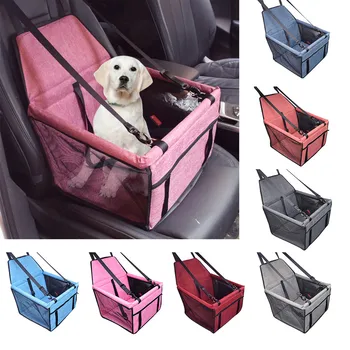 

Pet Car Mats Pet Dog Booster Seat Car Seat Clip-On Safety Leash And Zipper Storage Pocket 40cm X 30cm X 25cm cama para cachorro