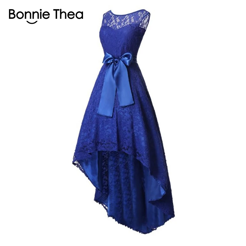 Bonnie thea/летнее женское кружевное платье без рукавов, женские синие вечерние платья большого размера, элегантное платье 5xl